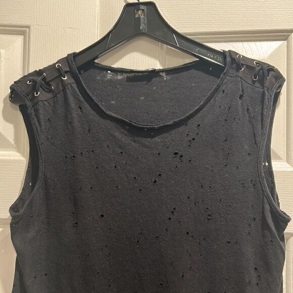 Terez Black Tank Top, Size Large - Picture 2 of 7